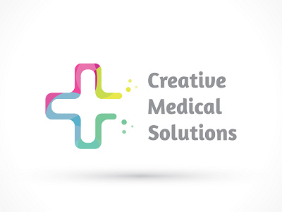 Logo Creative Medical Solutions branding creative design health care icon logo vector