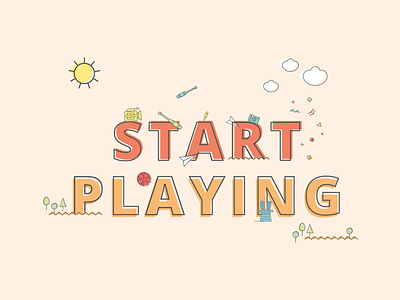 Start Playing website elements adobe branding color creative creative agency design icon identity illustration logo rebranding typography vector