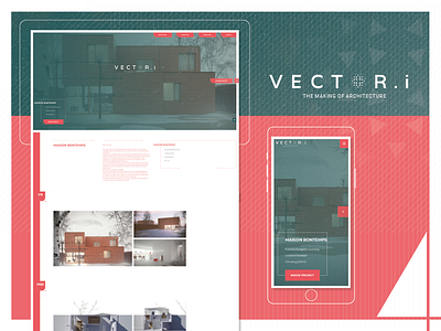 Logo and website for Vector-i branding creative creative agency design logo ui ux vector web webdesign