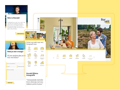 Webdesign for Ronald Zijlstra branding creative design photographer responsive design ui ux webdesign