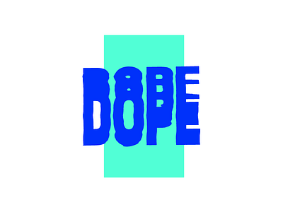 D-DOPE bright color cool design flat fresh illustration internet blue lettering scanner typography vector