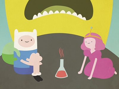 Too Young adventure time illustration poster