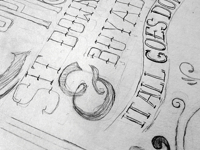 Sign Sketch ampersand calligraphy process sign sketch typography vintage