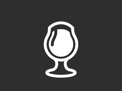 Snifter alcohol beer glass icon illustration snifter