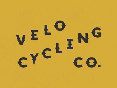 VC CO. company cycling lettering typography velo