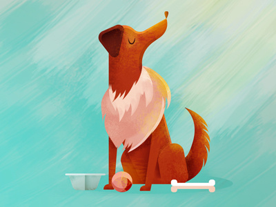 Dog dog illustration vector