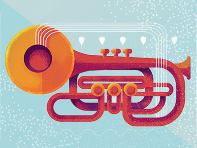 Trumpet ! music textures trumpet vector