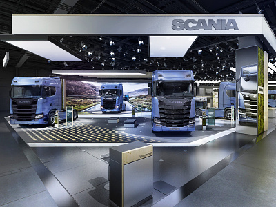 SCANIA Booth Design booth booth design motor show design scania stand design