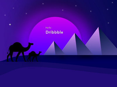 Egypt app arabic4kids camels design egypt flatdesign illustration pyramids