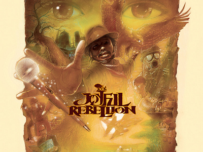 Joyful Rebellion promo poster art branding hip hop illustration logo musicians