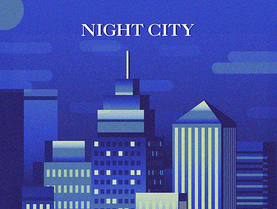 NIGHT CITY design illustration