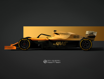 Haas F1 Livery Concept By Machine Made On Dribbble