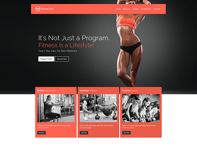 Koda WordPress Theme GYM demo shot