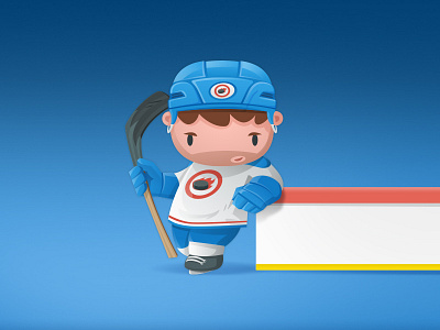 Hockey Player character hockey mascot player vector