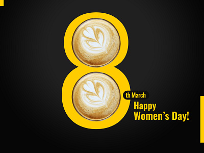 Happy women's day for Cafe Glutton 8 march advertising branding graphic design international womens day logo social media post socialmedia womens day womens day poster