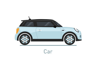 Car — Icon ai bicycle blue car icon illustration ui vehicle