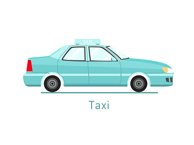 Taxi — Icon blue car icon illustration taxi ui vehicle