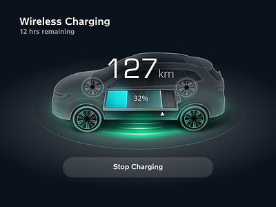 EV Wireless Charging cardstock dark electric electric car energy ev wireless charge