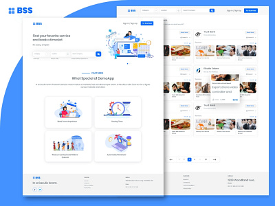 All Services booking concept template design app concept app design illustration ui ui ux design uidesign ux design web app web concept web design website design