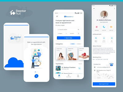 Doctor Appointment mobile app design android app design app design appointment booking booking app ui ux design