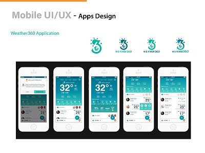 Apps Design _ Weather360-part-01 app branding app concept uiux design ux designer