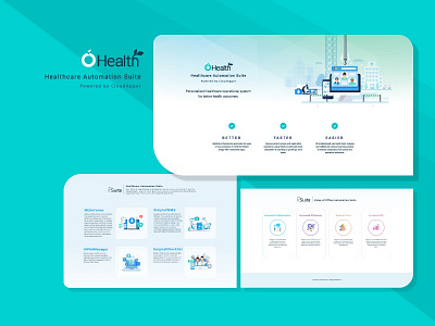 Web Template Design for health uiux design ux design web design web illustration