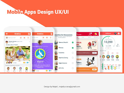Social corporate App Design for iOS platform app branding apps design ios app design uidesign ux design