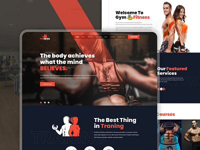 💪Fitness Web Ui Template