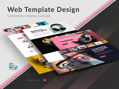 Creative Web Template Design-Market booth