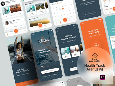 Health Activities Tracking App - UI kit