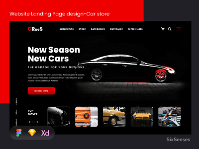 Website Landing Page design-CarHouse