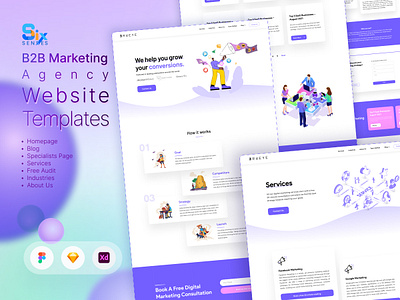 B2B Marketing Agency Website Templates