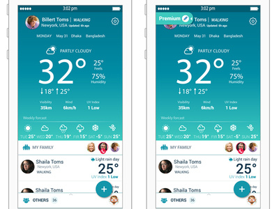 360weather app design ux design weather app