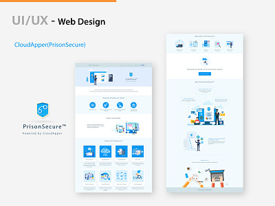 Web Design- Prisonsecure uidesign ux designer web desgin