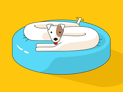 Doggo 2d character character design dog illustration illustrator vector