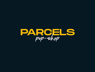 Parcels Pop Shop - Logo branding design logo minimal typography