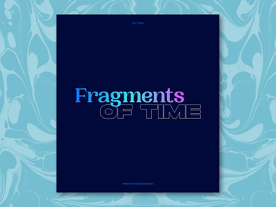 Daft Punk - Fragments of Time Series album cover album covers blue color cover art daft punk design gradient poster type typography