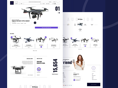 Drone online store - e-commerce web app concept design drone drone online store e commerce e commerce ecommerce home page landing landing page online page store ui webapp website