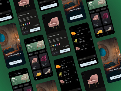 Modern furniture e-commerce app design