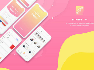 Fitness Mobile App Trainer Module android ios material icons minimal mobile app mobile app design ui ux design