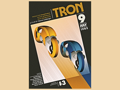 TRON - Lightcycle Art Deco Treatment art direction digital illustration graphic design illustration poster art poster design