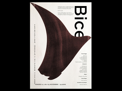 BICE (Theatre Production) abstract design experimental typography graphic design illustration poster art poster design typography