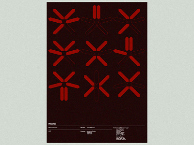 Predator experimental typography graphic design layout design poster art poster design