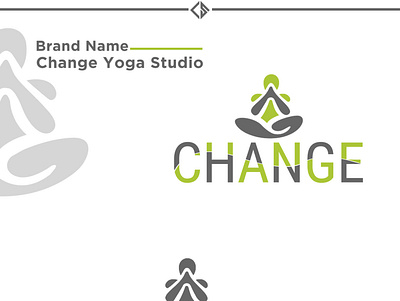 Change Yoga Studio Branding by Letstarts brand branding icon illustration letstarts logo photo rajeev rajeev khatri