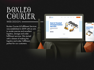 Boxleo Courier web design UX design by Rajeev Khatri (LetStarts)