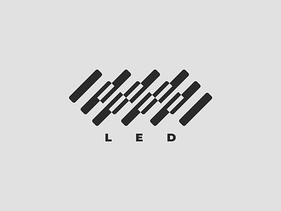 Led Logo abstract branding conference design event geometic icon led light logo logo concept logo design logomark logomarks minimal vector