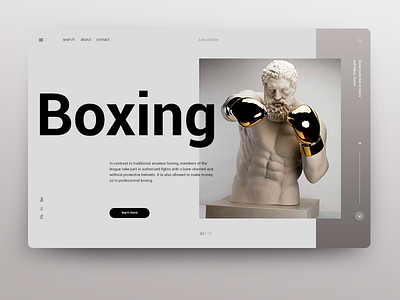 Boxing after effect animation app branding design icon identity illustration illustrator lancedaile logo minimal type typography ui ux vector web website