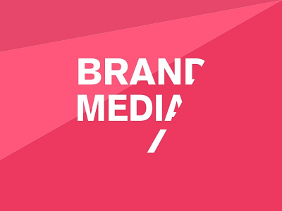 Brand Media branding design graphic design logo logotype ui design vector