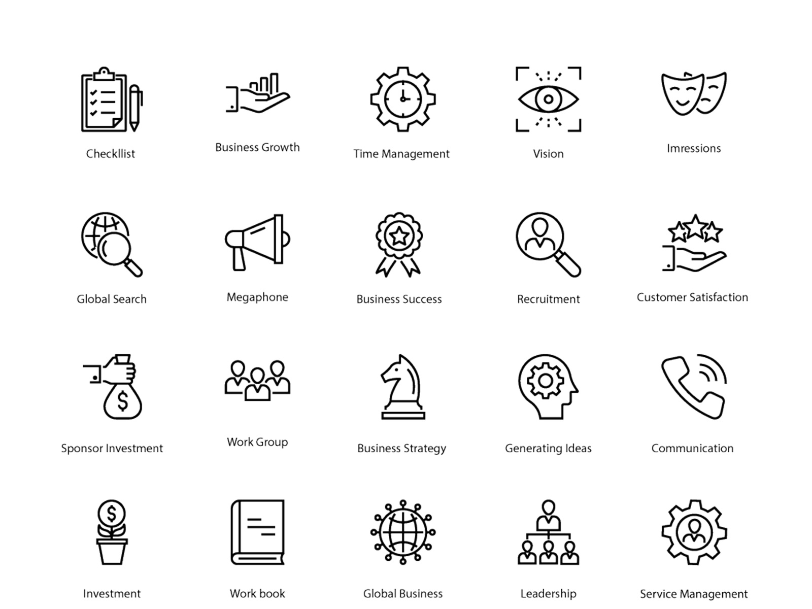 Business line icon set 1 by Icons Home on Dribbble