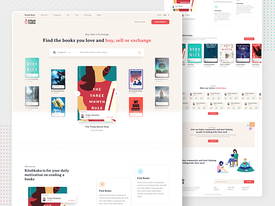 Online Bookstore - books on call branding design figma figmadesign illustration logo minimal ui ux web